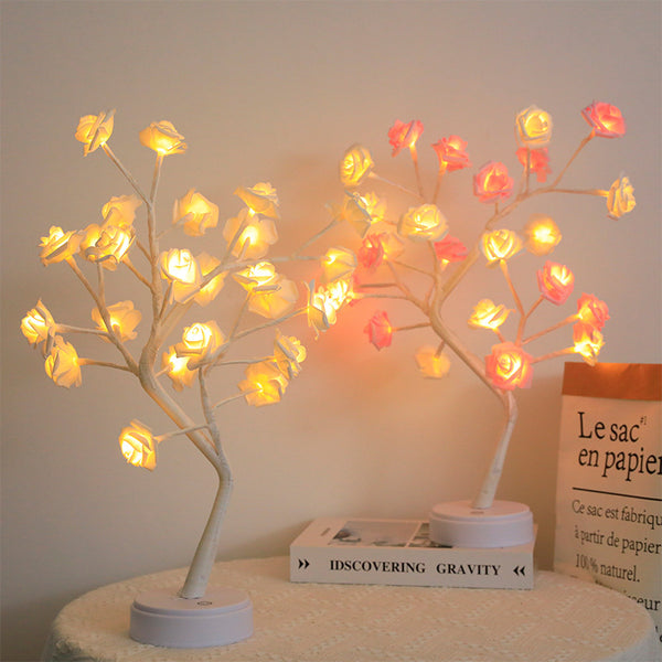 Small Rose Tree Lamp