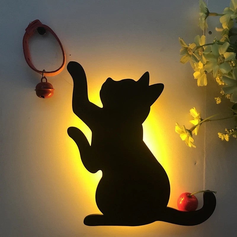 Animated Dog & Cat Sound-Sensor Night Light
